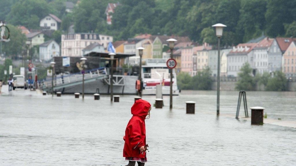 Starkregen in Österreich und Deutschland