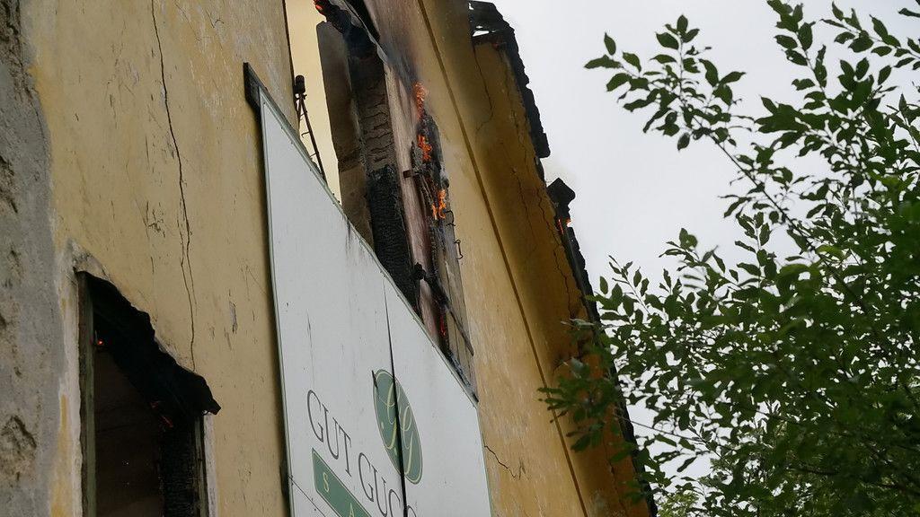 Brand beim Gut Guggenthal