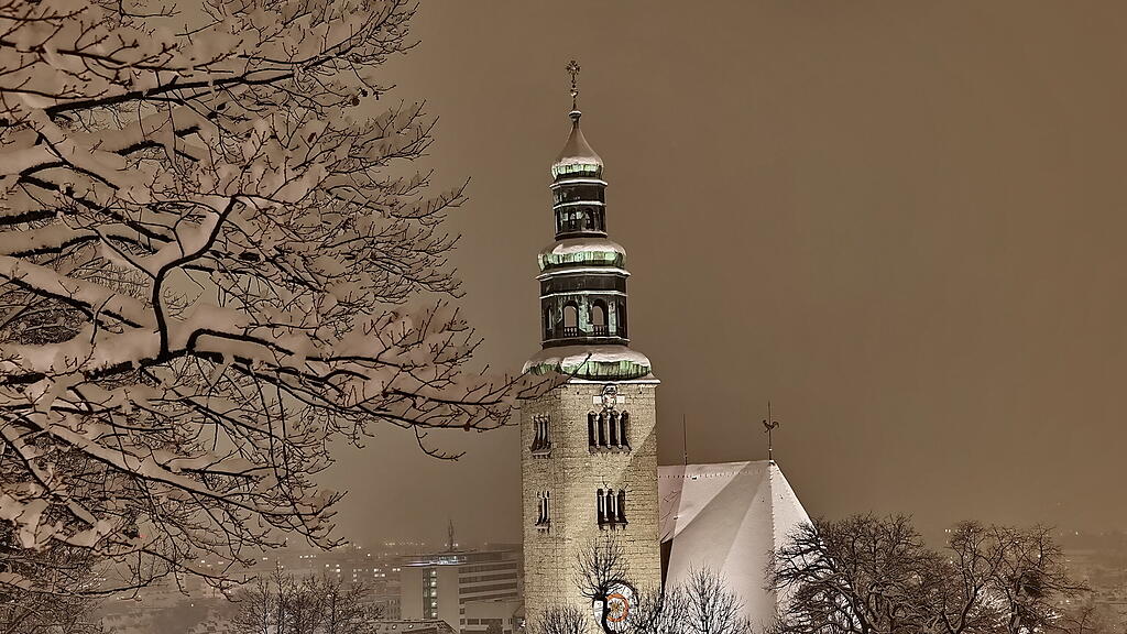 Winter in der Stadt Salzburg
