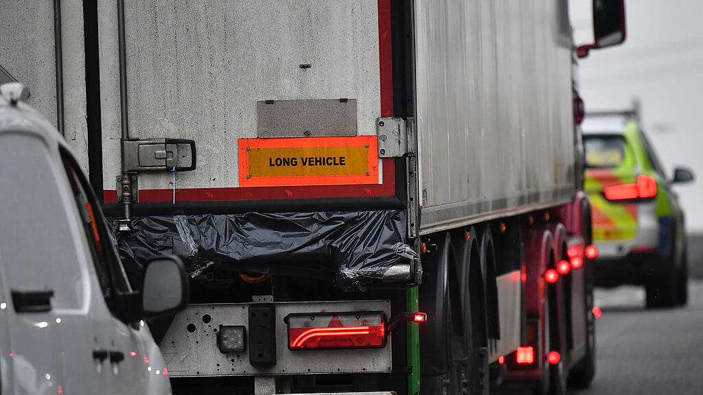 Lkw, Leichen, England, Fund, Grays