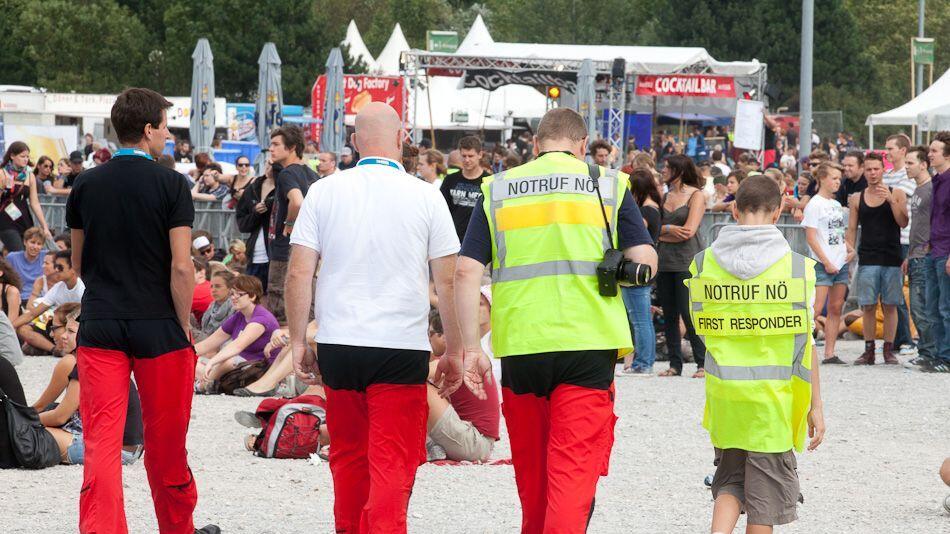 Die Einsatzkräfte stehen am Frequency Festival bereit