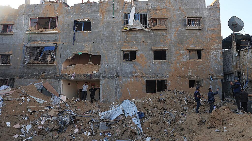 Israelischen Luftangriff im Flüchtlingslager Rafah, 16. Oktober