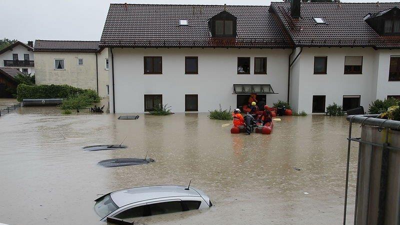 Evakuierung in Freilassing