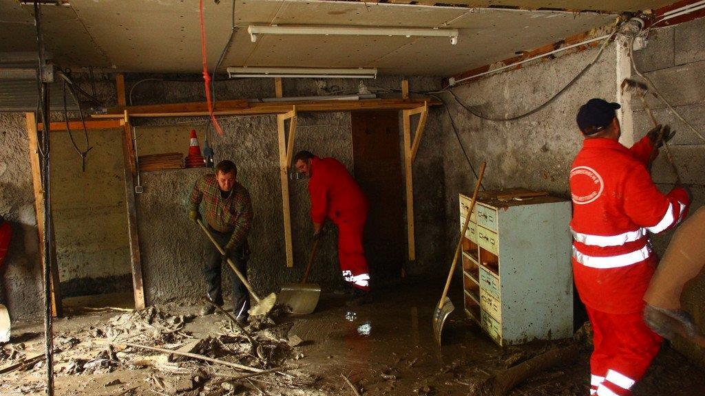 Verwüstung in Hüttau