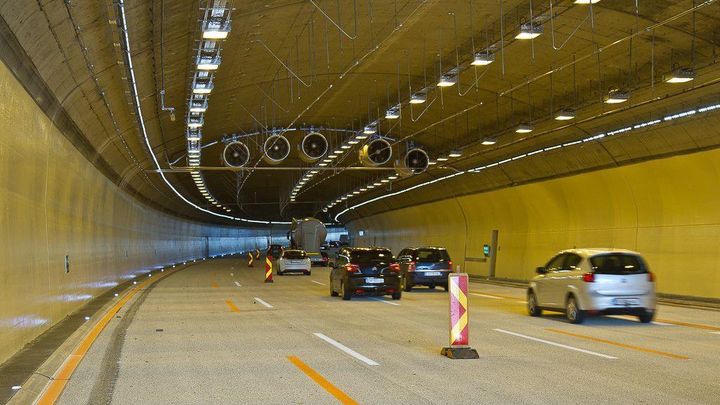 Lieferinger Tunnel: Erste Röhre saniert