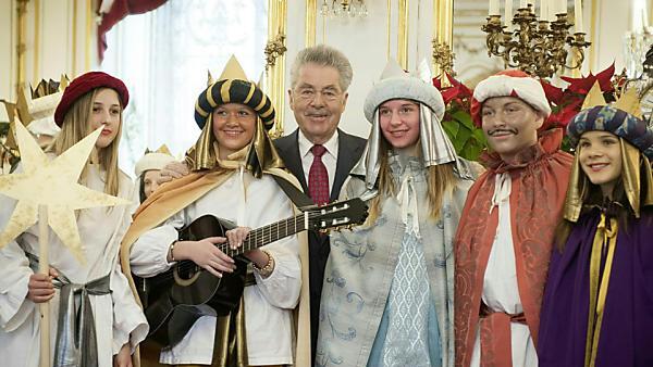 Fröhliche Stimmung in der Hofburg