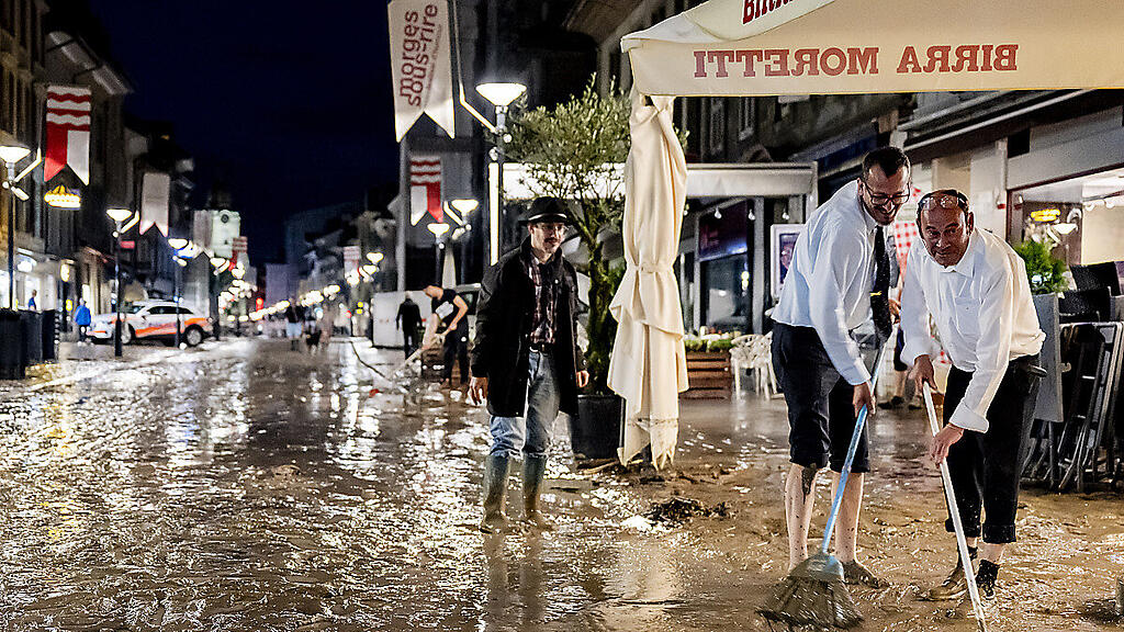 Erneut hat die Schweiz mit den Auswirkungen starker Regenfälle zu kämpfen
