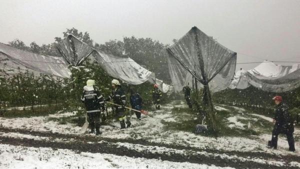 Schneefall als Naturkatastrophe