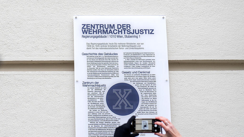 Gedenktafel für NS-Militärjustiz-Opfer
