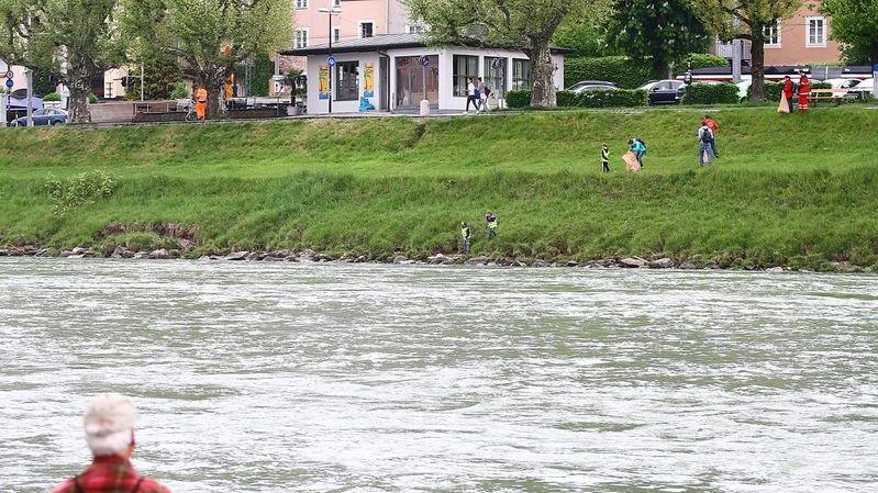Reinigung der Salzachufer