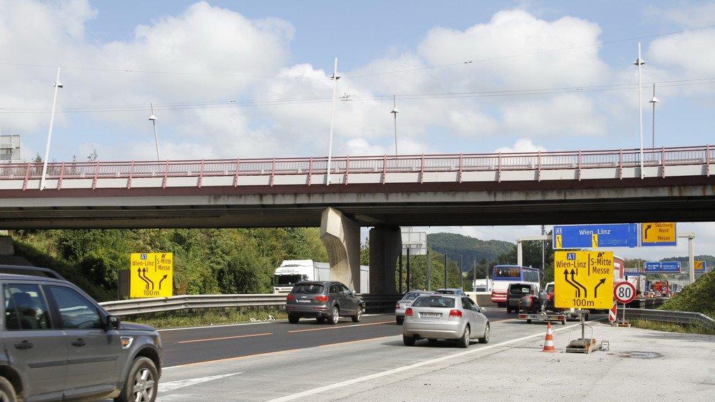 Neue Verkehrsführung bei Salzburg-Mitte