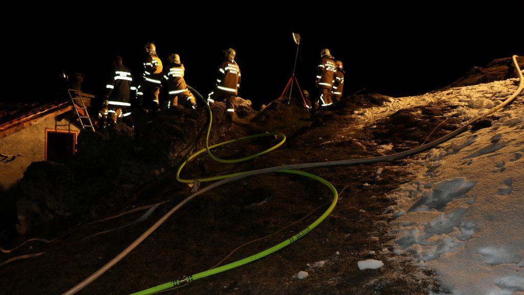 Großeinsatz in Dienten