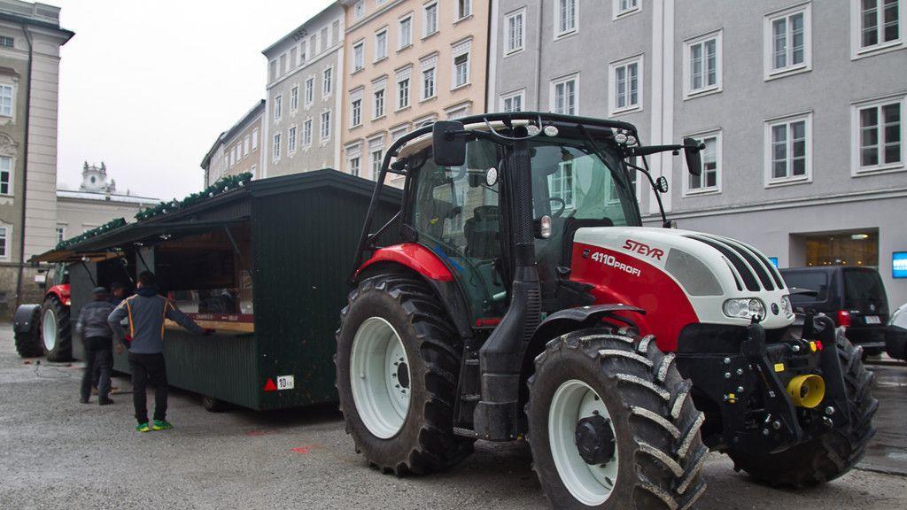 Salzburger Christkindlmarkt 2016: Aufbau gestartet, I