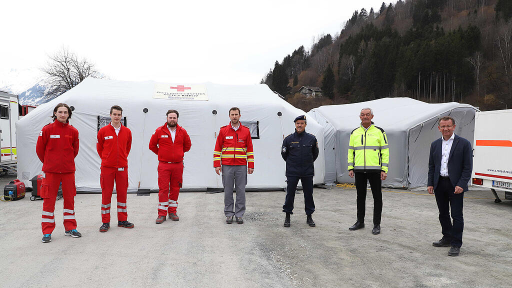 Coronavirus, Drive-In, Rotes Kreuz, Zell am See