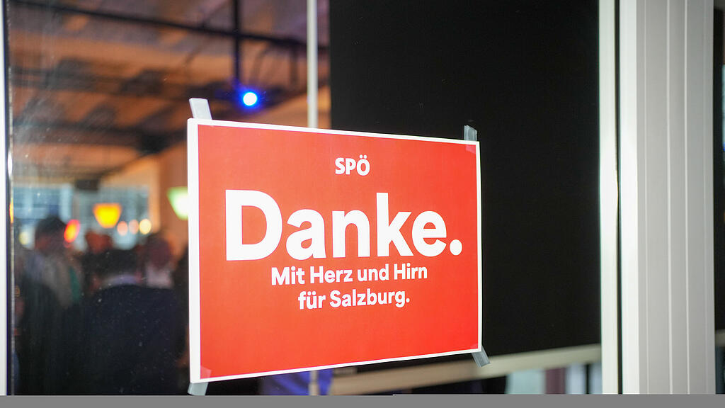 Die Wahlparty der SP\u00d6 in Salzburg