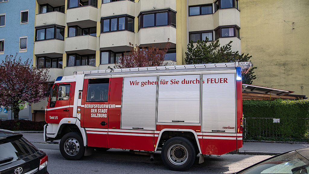 Kellerbrand, Plainstraße, Feuerwehr
