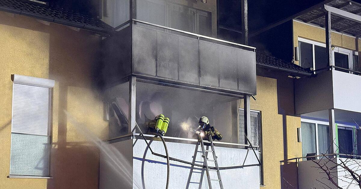 Rakete verursacht Feuer auf Balkon in Henndorf - Salzburg24.at