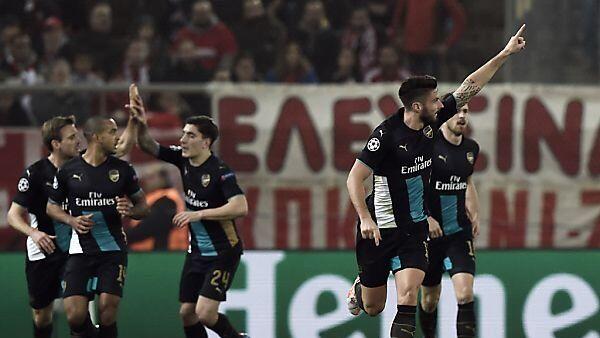 Arsenal schlug Olympiakos Piräus auswärts 3:0