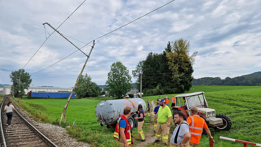 Crash Traktor Lokalbahn Bergheim