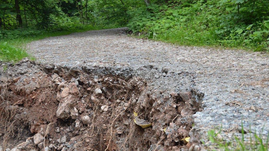 Hochwasser-Schäden in der Glasenbachklamm