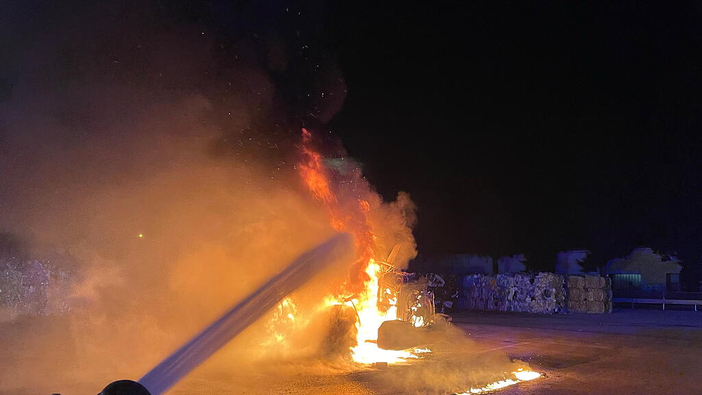 Radlader-Brand in Maxglan