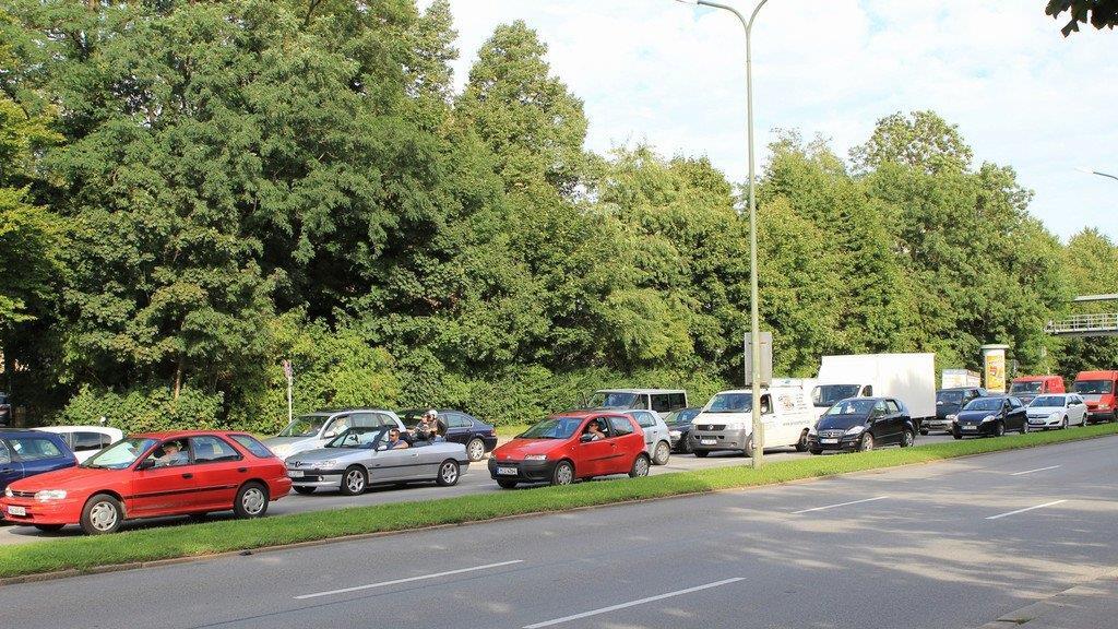 Leere Straßen in München