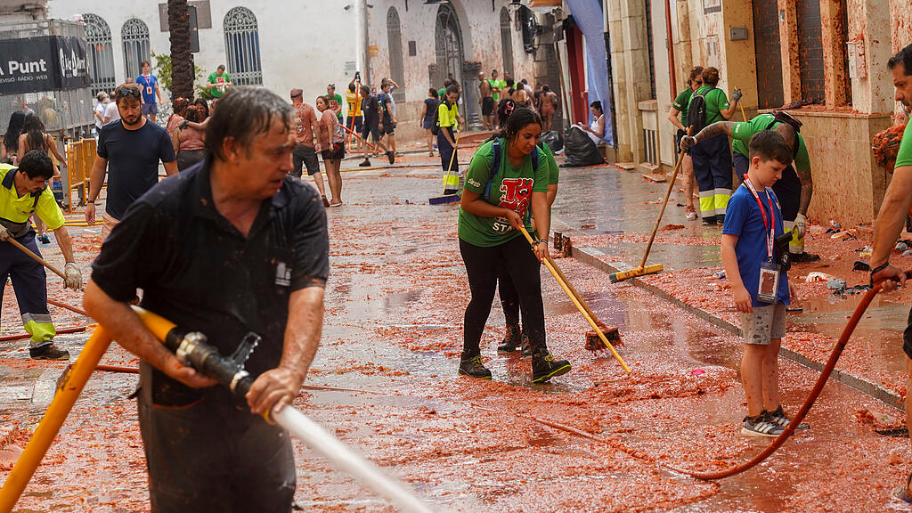 Tomatenschlacht in Valencia