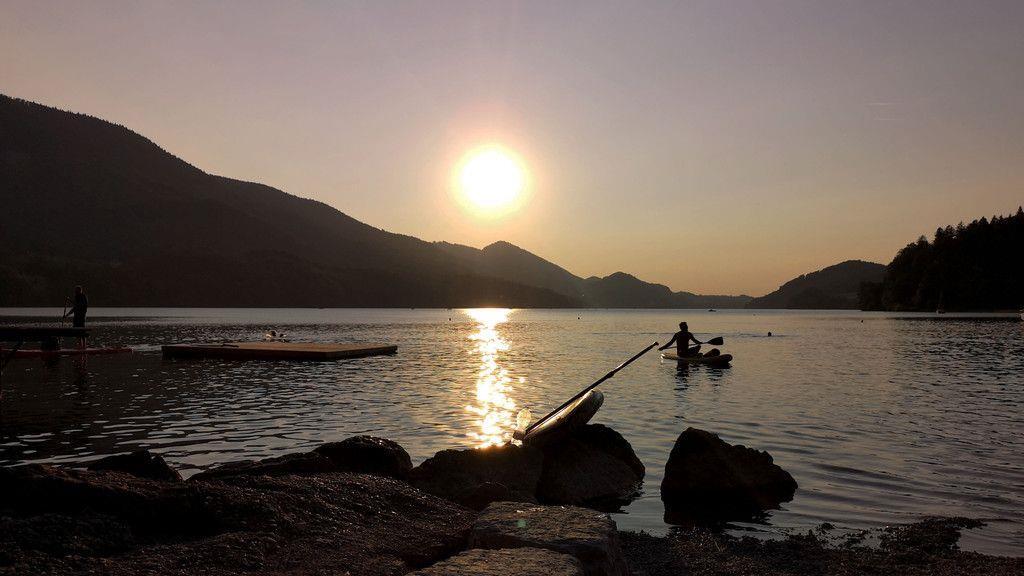 Sonnenuntergang am Fuschlsee