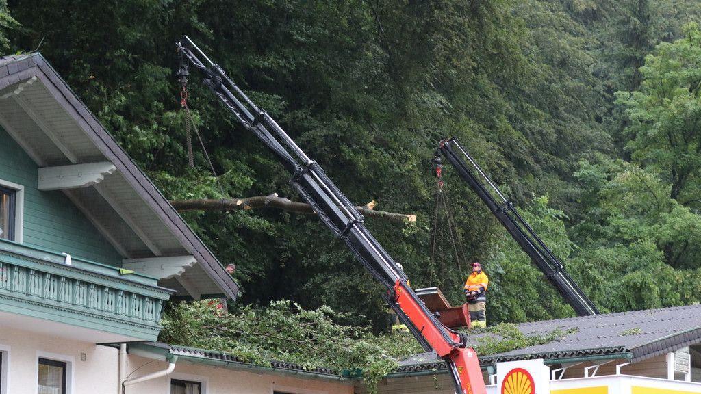 Unwetter in Großgmain