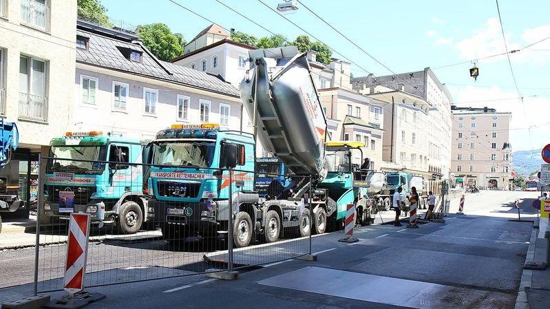 Baustelle in der Schwarzstraße