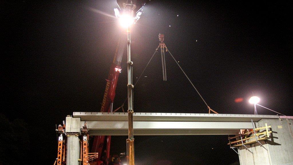 Bauarbeiten auf der A8