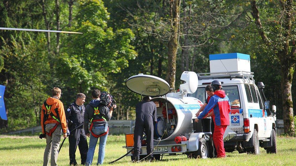 Bilder der Heli-Bergung
