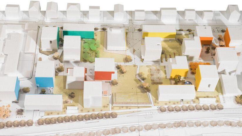 Modell des "Quartier Riedenburg"