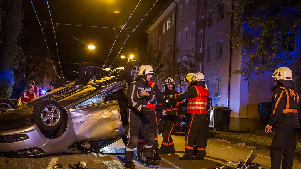Pkw-Überschlag in der Stadt Salzburg