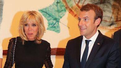 Emmanuel Macron im Festspielhaus