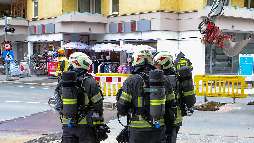 Gasleitung in Salzburg-Lehen beschädigt