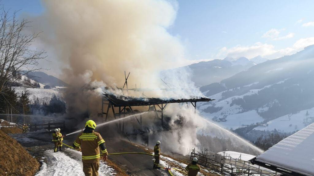 Taxenbach, Bauernhof, Stall, Brand