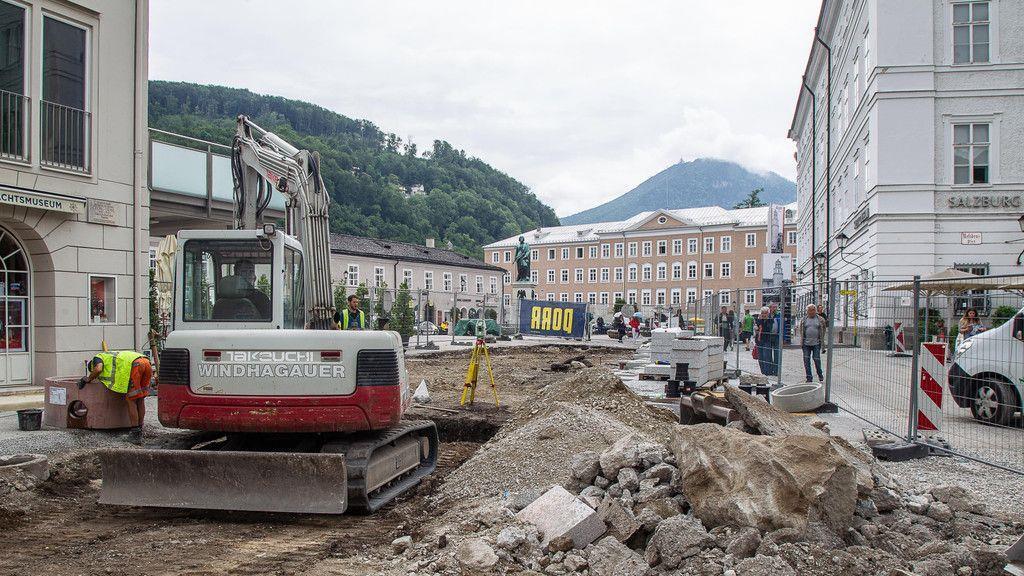 Bauarbeiten am Residenzplatz