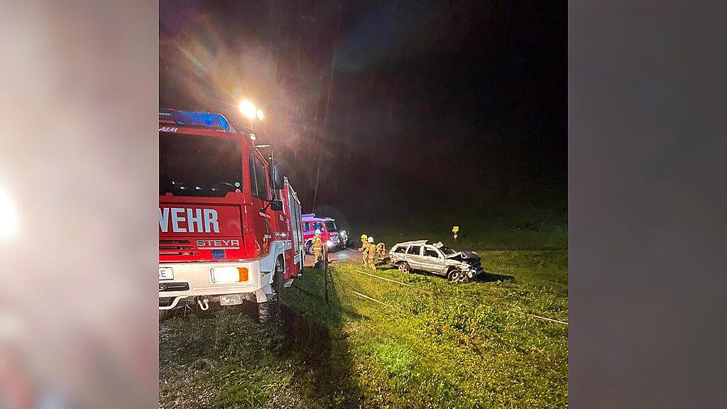 Fahrzeugabsturz Maria Alm