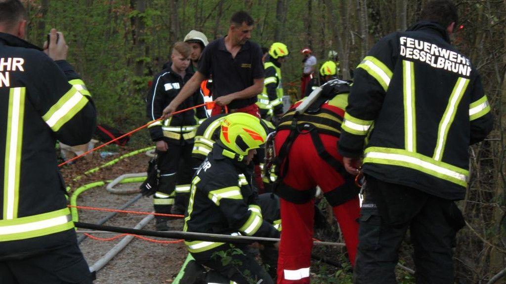Böschungsbrand in Traunfall