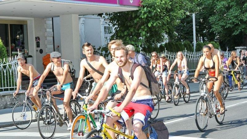 World Naked Bike Ride in Salzburg
