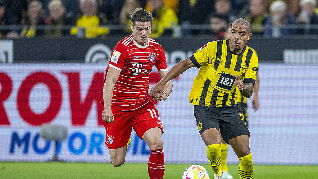 Sabitzer (rot) kämpft künftig für Dortmund und gegen die Bayern