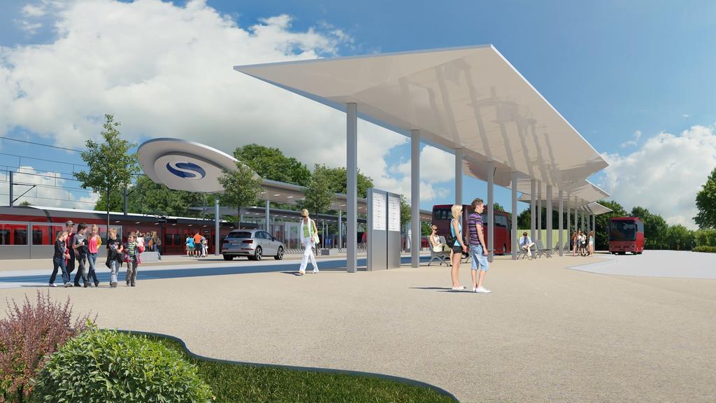 So soll der Bahnhof in Neumarkt aussehen