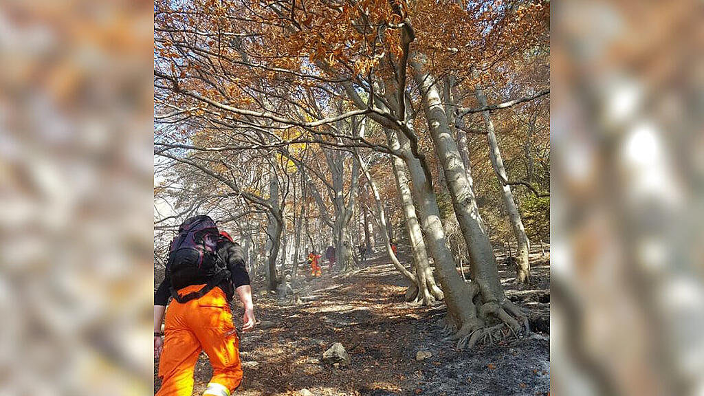 Flughelfer aus Salzburg bei Waldbrand in NÖ