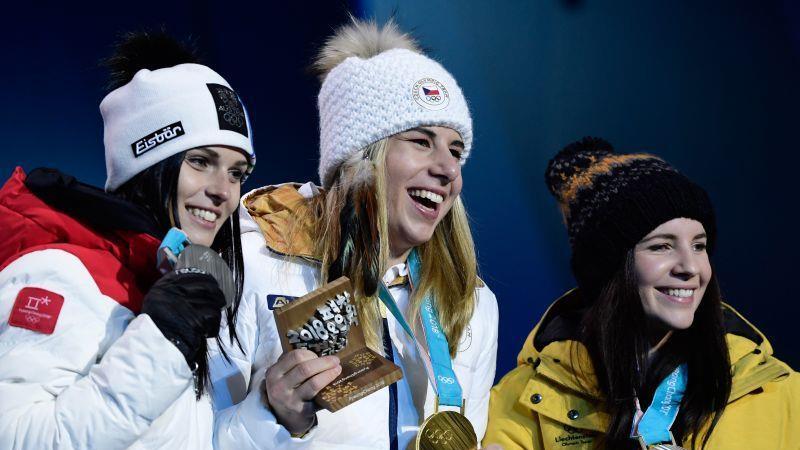 Olympia: Siegerehrung im Super-G
