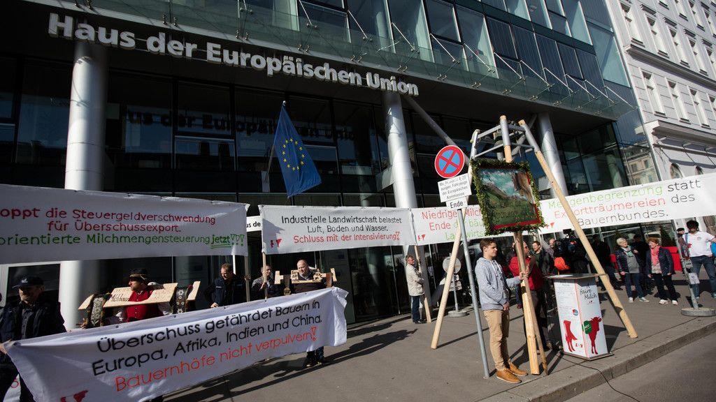IG-Milch-Proteste in Wien