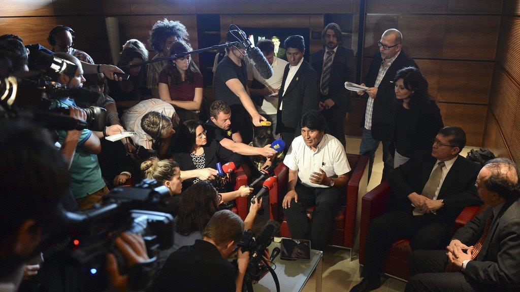 Morales in Wien: PK mit Heinz Fischer
