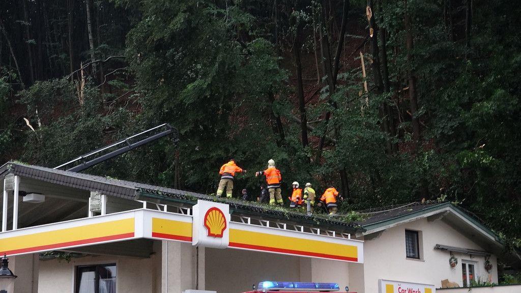 Unwetter in Großgmain