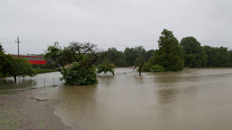 Hochwasser in Oberndorf