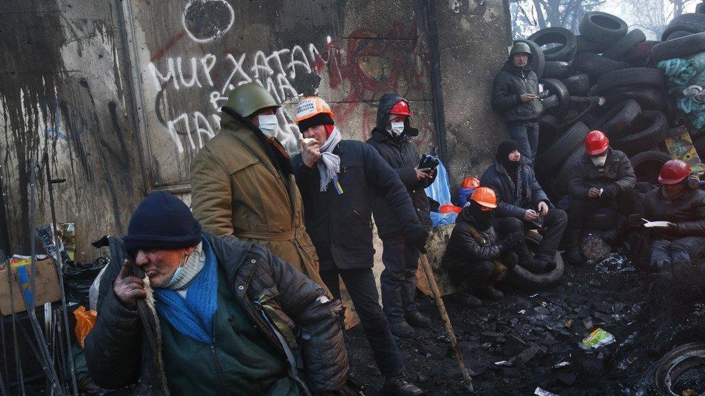 Machtkampf in der Ukraine: Proteste in Kiew